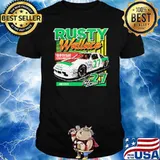 Rusty Wallace Checkered Flag Black '89 NASCAR Cup Series Champion Shirt