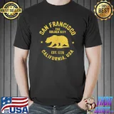 San Francisco The Golden City Est 1776 California Bear Travel Souvenir T-Shirt