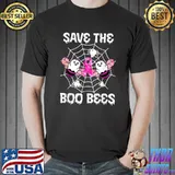 Save The Boobees Boo Bees Breast Cancer Awareness Halloween T-Shirt