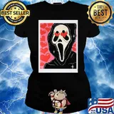 Scream Horror Heart Shirt Ladies tee