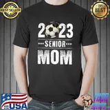 Senior Mom Class Of 2023 Soccer Graduation Stars T-Shirt