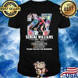 Serena Williams 1995 2022 thank you for the memories signatures shirt