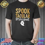 Spook Tacular Principal Ghost Halloween Party T-Shirt