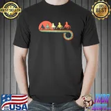 Squid Vintage Sunset Rainbow T-Shirt
