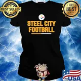 Steel city Football Pittsburgh Steelers Shirt Ladies tee
