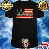 Super ultra mega maga america flag shirt