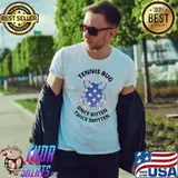 Tennis Bug Once Bitten Twice Smitten Cockroach Usa Flag T-Shirt Unisex