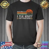 That's What I Do I Fix Stuff And I Know Things Vintage Sunset T-Shirt