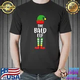The Bald Elf Family Matching Group Christmas T-Shirt