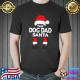 The Dog Dad Santa Family Group Christmas Pajama T-Shirt