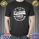 The Man The Myth Vintage 1962 The Birth Of Legends 60th Birthday T-Shirt