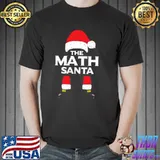 The math santa matching family group christmas funny pajamaclassic shirt