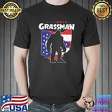 The Ohio Grassman Flag Maps Bigfoot T-Shirt