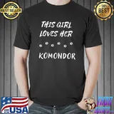 This Girl Loves Her Komondor Dog Paws T-Shirt