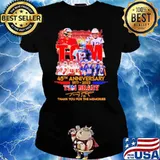 Tom Brady 45th Anniversary Thank You For The Memories Signatures Shirt Ladies tee