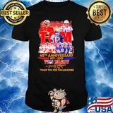 Tom Brady 45th Anniversary Thank You For The Memories Signatures Shirt