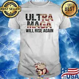 Ultra maga will rise again america flag shirt