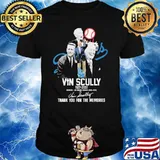 Vin Scully Los Angeles Dodgers Thank For The Memories Signature Shirt