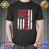 Vintage American Flag 4th Of July Roofer Patriotic Roofing T-Shirt