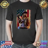 Vintage American flag American badass kid rock tour 2022 flag shirt