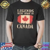 Vintage design canadian flag Canada shirt