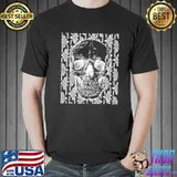 Vintage goth skull and wallpaper clasisc shirt