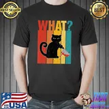 What murderous cat holding knife halloween costume vintage T-Shirt
