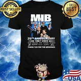 Will Smith MIB Men In Black 25th Anniversary Thank For Memories Signatures Shirt