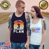 Yes I Have A Retirement Plan Badminton Retired Player Badminton Vintage Sunset T-Shirt Tank Top