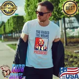 You Raided The Wrong President Donald Trump Middle Finger Retro T-Shirt