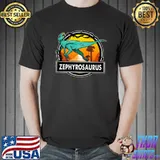 Zephyrosaurus Dinosaur Prehistoric Dinosaurs Lover Sunset T-Shirt