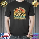 1977 Limited Edition Birthday Awesome Epic Legend Vintage T-Shirt