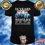 24 Years 1998 2022 Westlife Thank You For THe Memories Shirt