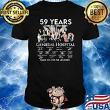 59 Years 1963 2022 General Hospital Thank You For The Memories Shirt