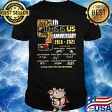 5th This Is US Anniversary 2016 2021 Thank You For The Memories Shirt