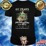 60 Years 1962 2022 The Rolling Stones Got Back Thank You For The Memories Shirt