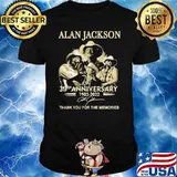 Alan jackson 39th anniversary thank for memories signatures shirt