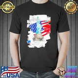 American flag with liberty statue classic shirt