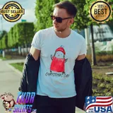 Animated penguin wearing red hat shirt