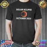 Annular solar eclipse october 14 2023 Texas new Mexico city classic shirt