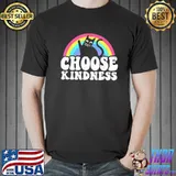 AntI bullying rainbow peace kind hippie cat choose kindness classic shirt