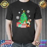 Around the cartoon chip n dale rangers christmas tree classic shirt