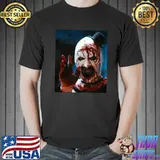 Art terrifier horror movie halloween terrifier 2 shirt