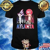 Atlanta Braves Hawks Baseball Signatures Shirt