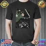 Attack on titan levI ackerman shingekI no kyojin japanese anime design shirt