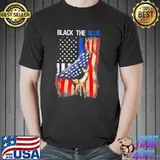 Back the blue American flag vintage shirt