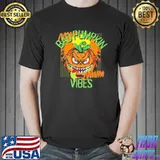 Bad vibes pumpkin head face scary shirt