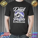Being a dad is an honor being a papa is priceless veteran dad shirt