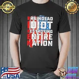 Biden braindead idiot destroying entire nation usa flag shirt