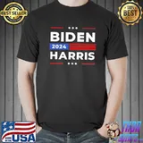 Biden Harris 2024 president American flag Joe Biden Kamala shirt